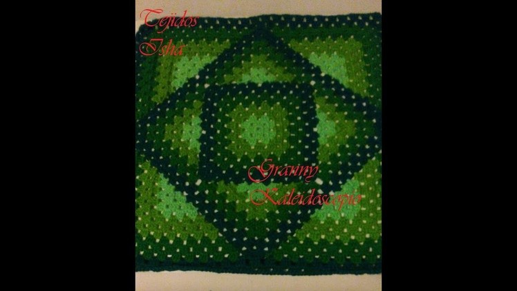 52.- Granny Kaleidoscopio a Crochet