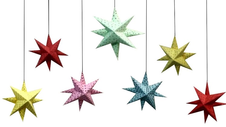 8 Point 3D star for Christmas tree decoration-1 | Christmas tree ornament | New year decor