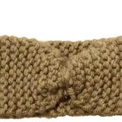Beige Knitted Wool Handmade Hairband for Women