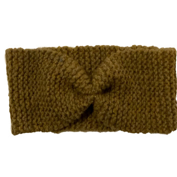 Brown Knitted Wool Handmade Hairband for Women