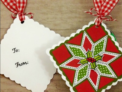 CARDZ TV COUNTDOWN TO CHRISTMAS #3 ~ QUILTED GIFT TAGS