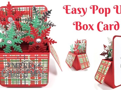 Christmas Cards | Easy Christmas Pop Up Box Card | Video Tutorial