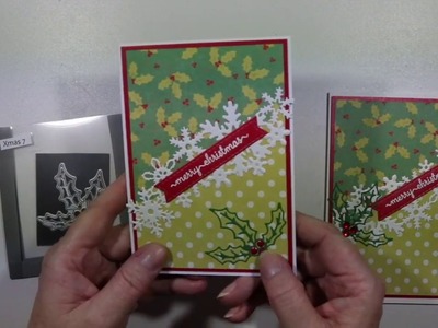 Christmas Die and Stamp Shopping plus Card Examples