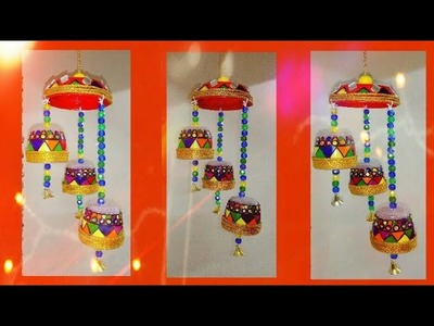 Christmas.Diwali Home Decor.Wind Chime with Bottle Caps|Best out of Waste