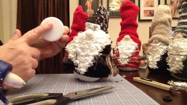Christmas Gnomes made easy with dollar tree socks