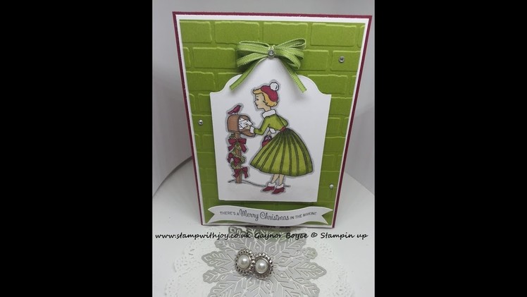 Christmas in the making Card using stampin up products