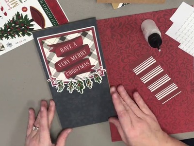 Christmas Jot Photo Journal Mini Album Made With One 12 x 12 Paper Pack