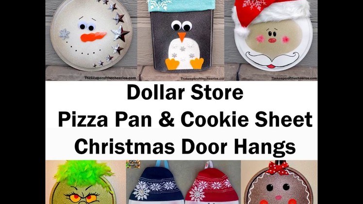 Christmas Pizza Pan Door Hangs