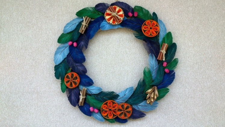 Christmas Quilling Wreath - Step by Step - Quilling Tutorial