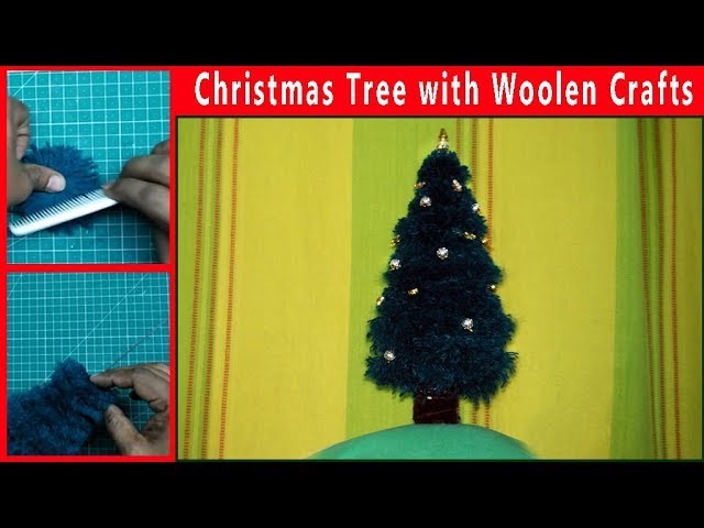 Christmas Tree with Woolen Crafts Table top decoration :