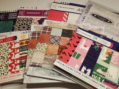Crafty Haul Christmas Papers and more!