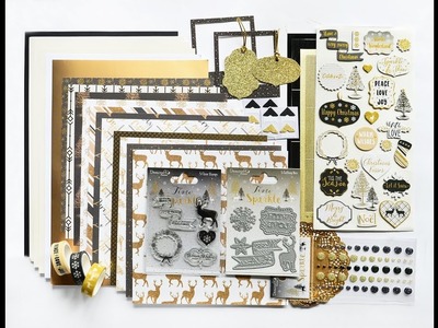 Crafty Ola's Card Kit of the Month November'17 ''Golden Christmas'' revealed!
