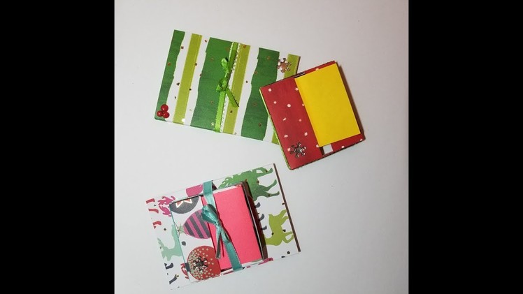 Day 8 ~ 50 Christmas Crafts in 50 Days ~ Pop Up Sticky Note Holder and Note Pad paper craft gift set
