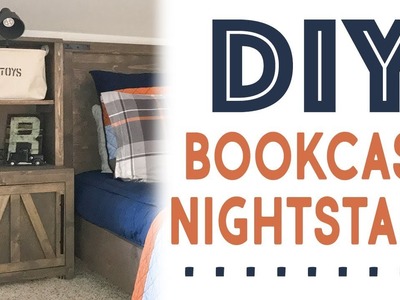DIY Bookcase Nightstand