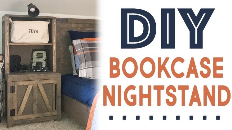DIY Bookcase Nightstand