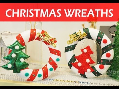 DIY Christmas Wreath. 크리스마스 리스만들기. christmas crafts for kids