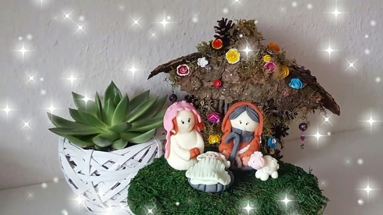 DIY Family Christmas Nativity Set (Cold Porcelain)
