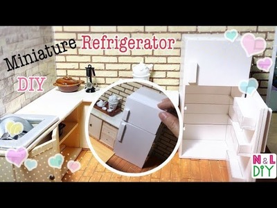 DIY Miniature Refrigerator for Dollhouse | How to make a Miniature Refrigerator for Doll