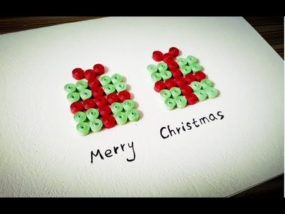 DIY Paper Quilling -Christmas Card - Easy & Simple  Christmas design 02