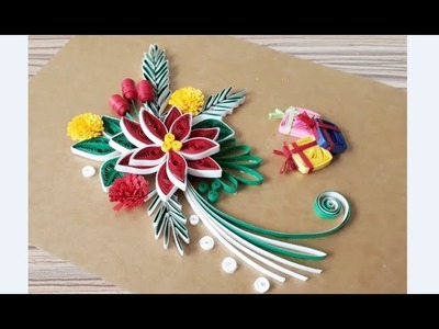 DIY Paper Quilling -Christmas Card - Easy & Simple  Christmas design 16