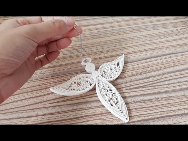DIY Paper Quilling -Christmas Angel - Easy & Simple  Christmas design 14