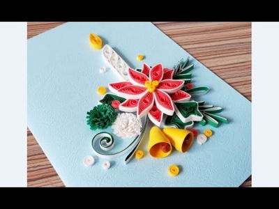 DIY Paper Quilling -Christmas Card - Easy & Simple  Christmas design 17