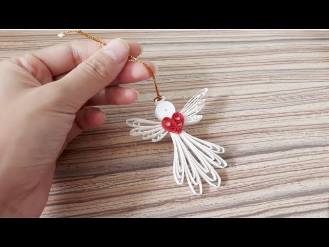 DIY Paper Quilling -Christmas Angel - Easy & Simple  Christmas design 13