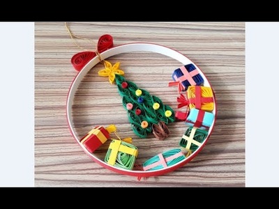 DIY Paper Quilling -Christmas Wreath - Easy & Simple  Christmas design22