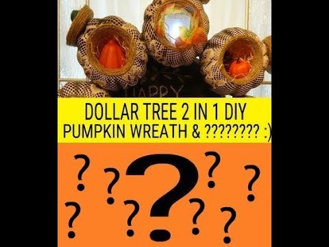 ????????????DOLLAR TREE 2 IN 1 DIY PUMPKIN WREATH & ???????? :)????????????