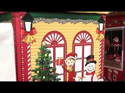 Dollar Tree || Charming Cardboard Village Shops || Dollar Tree Christmas Decor || Gift Ideas 2017
