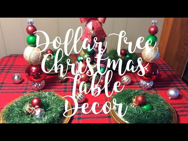 Dollar Tree Christmas Table Decor