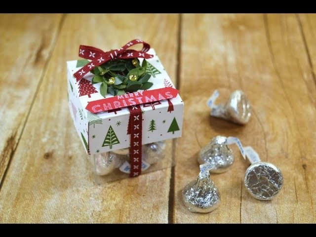 Free Merry Patterns Stamp Set and Be Merry Christmas Treat Boxes Tutorial
