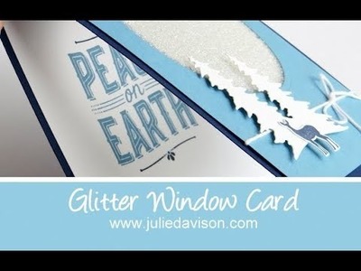 Glitter Window Peekaboo Christmas Card