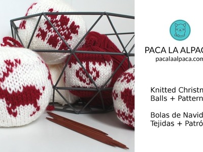 Knitted Christmas Balls + Pattern