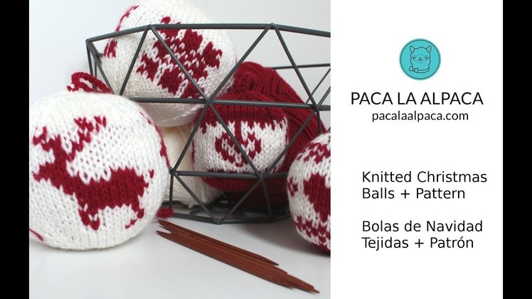 Knitted Christmas Balls + Pattern
