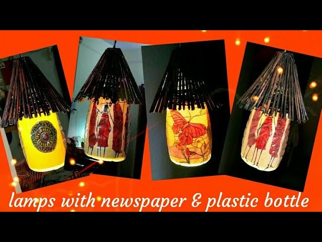 Lanterns With Plastic Can and Newspaper|Best out of Waste