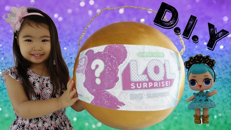 LOL BIG SURPRISE DIY In Real Life | Unboxing LOL Surprise Ultra Rare Lil Sister | Gold Ball Found!
