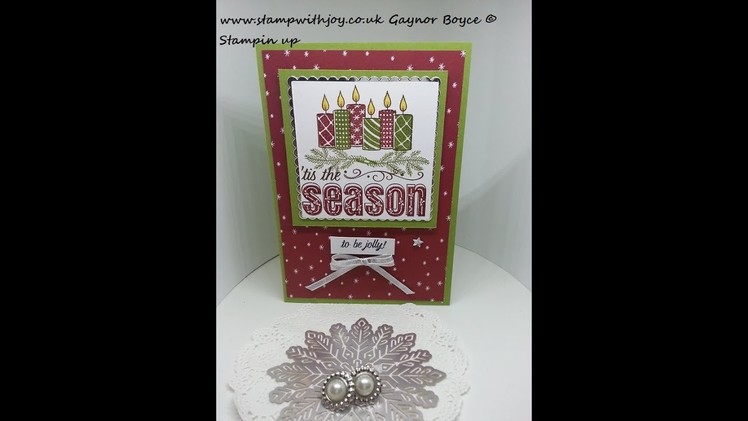 Merry Patterns Christmas card stampin up