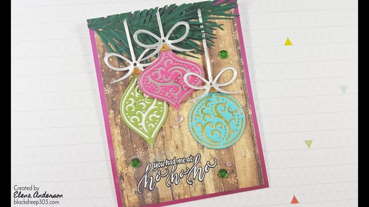 Non-Traditional Christmas Ornaments Card