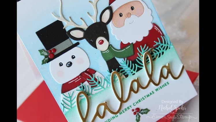 Picture Book Christmas Die Cut Card