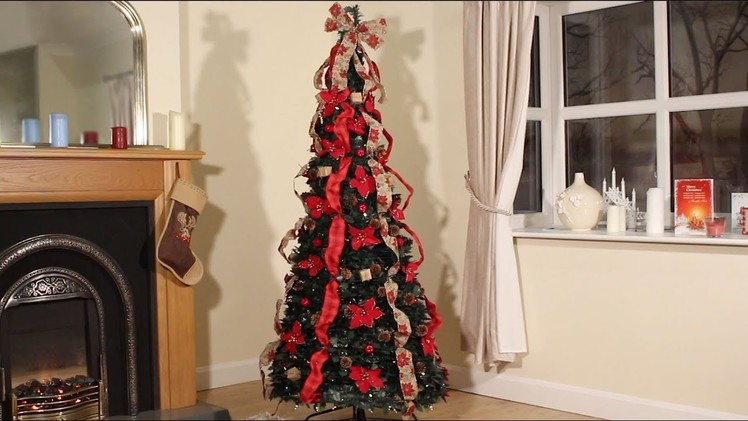 Pop Up Pre Decorated Christmas Tree