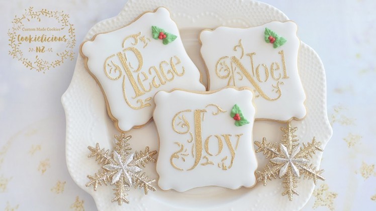 Quick & Easy Stencilled Christmas Cookies (HOW TO)
