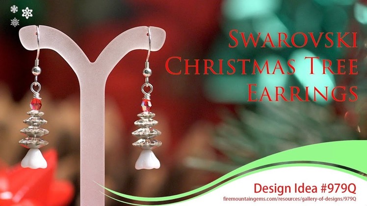 Swarovski® Christmas Tree Earrings - #979Q