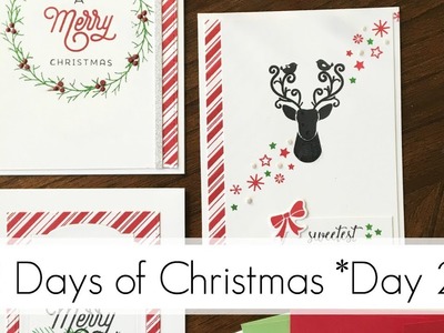 Traditional Christmas Colours - Simple, Easy to Replicate Cards!