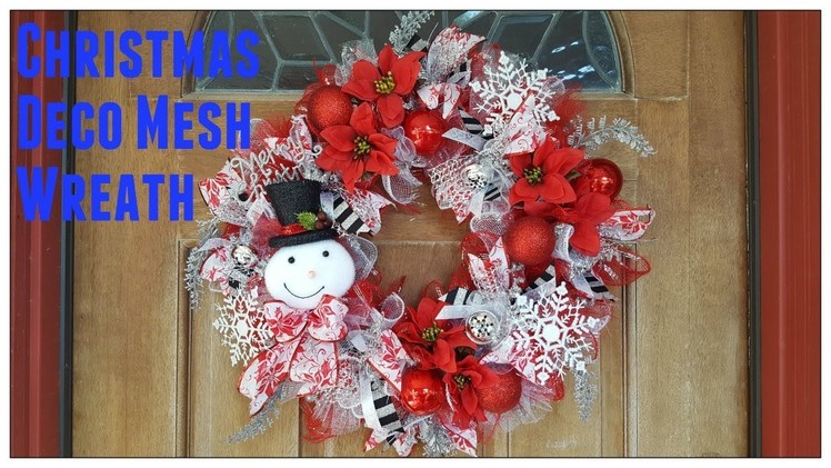 Tricia's Creation: Christmas Deco Mesh Wreath Dollar Tree