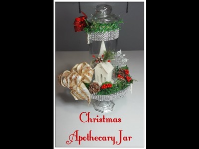 Tricia's Creations: Christmas Apothecary Jar: Dollar Tree