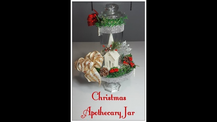 Tricia's Creations: Christmas Apothecary Jar: Dollar Tree