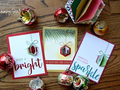 Use Your Honey Bee Dies to make Christmas Ornaments! | Kelley Kohout