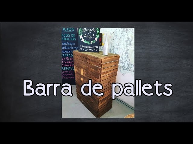 Barra -  Mostrador con Pallets -DIY