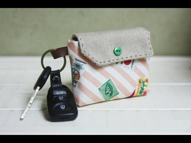 Card Holder Key Chain Tutorial Sewing step by step
